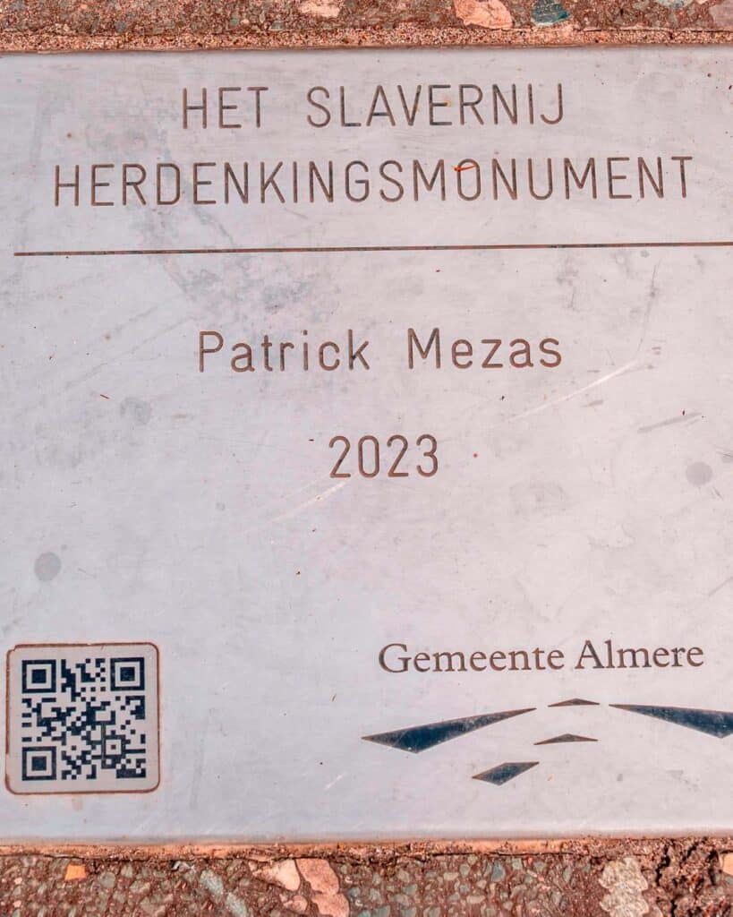 Het Slavernij Herdenkingsmonument Patrick Mezas 1
